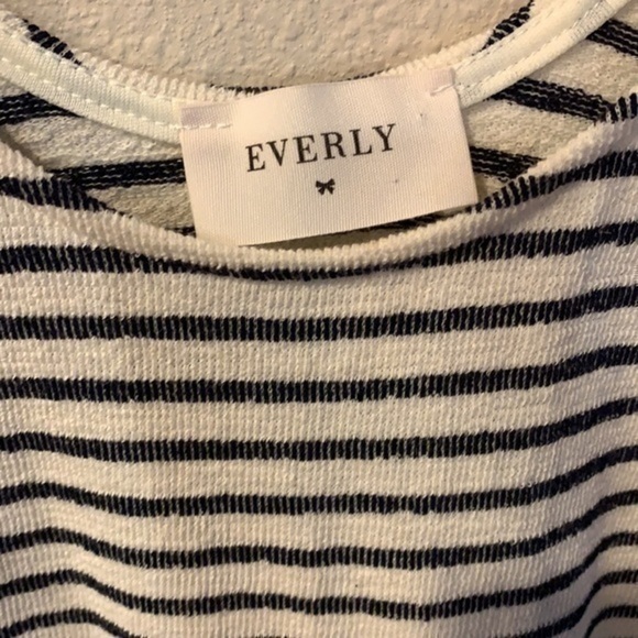 Everly medium navy and cream striped tank dress - Picture 13 of 13